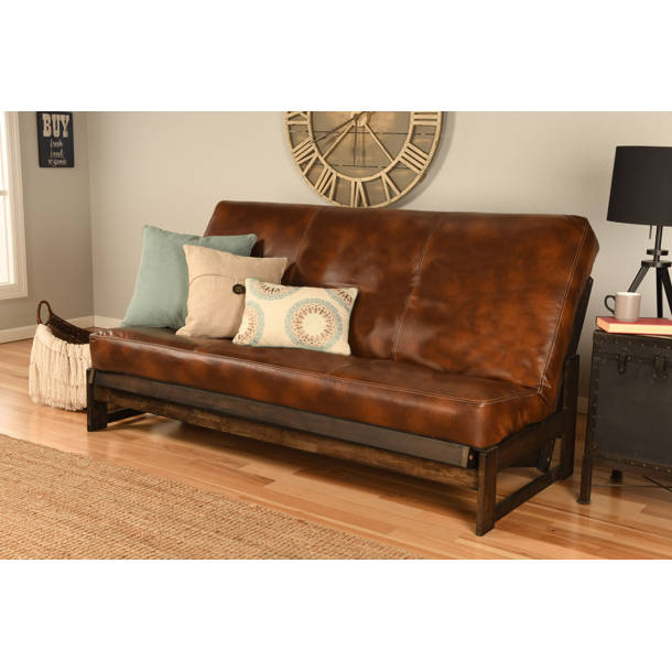 Red Barrel Studio® Box Cushion Futon Slipcover & Reviews | Wayfair